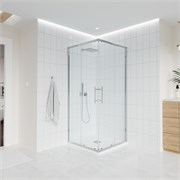 VECONI Душевой угол прямоугольный, двери раздвижные  Evo 300 CH, 1200х800x1950, хром, прозрачное стекло E3-CH-12080-01-C9