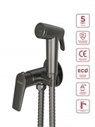 CEZARES Liner LINER-DIF-GM Гигиенический душ со смесителем, оружейная сталь LINER-DIF-GM