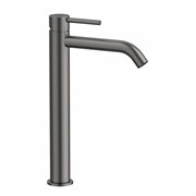 LEMARK Смеситель Kalina LMF-2115S-GM для раковины высокий, графит LMF-2115S-GM