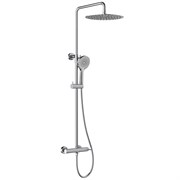 LEMARK Смеситель Beluga LMF-8025B-С для душа с регулируемой высотой штанги и лейкой верхнего душа «Тропический дождь», хром LMF-8025B-С