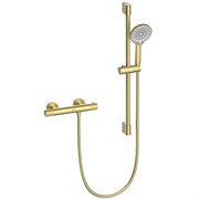 LEMARK Смеситель Beluga LMF-8044B-BRLG для душа, термостатический, золото LMF-8044B-BRLG