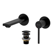 LEMARK Смеситель Valday LMF-8133B-BL для раковины, встраиваемый, черный матовый LMF-8133B-BL