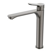 LEMARK Смеситель Siberia LMF-7015B-GM для накладной раковины, высокий, графит LMF-7015B-GM