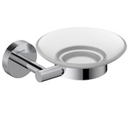 LEMARK Мыльница BELUGA подвесная, сталь, стекло, хром LMA-8031S-C