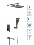 BELBAGNO Due Душевой комплект встраиваемый с изливом DUE-VDSET-GM DUE-VDSET-GM