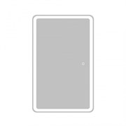 BELBAGNO Marino Зеркальный шкаф с одной распашной дверцей, с двумя стеклянными полками, со встроенной подсветкой и сенсорным выключателем SPC-MAR-500/800-1A-LED-TCH, 12W, 220-240V, 500x800x150 SPC-MAR-500/800-1A-LED-TCH