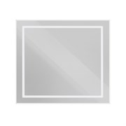 BELBAGNO Kraft Зеркало в алюминиевой раме со встроенным светильником и сенсорным выключателем по периметру рамы, SPC-KRAFT-900-800-SENS-AL, 900x800x32 мм SPC-KRAFT-900-800-SENS-AL