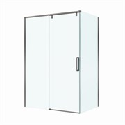 BELBAGNO Soft Close-1 Душевой уголок прямоугольный размер 130x100 см профиль - оружейная сталь / стекло - прозрачное, двери раздвижные SOFT_CLOSE-1-AH-1-130/100-C-GM
