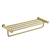 LEMARK Полка для полотенец Зенит, нержавеющая сталь, брашированное золото LMA-1641S1-BRG