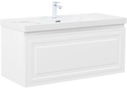 AQUANET Тумба с раковиной Агата 110 1 ящ. цв. белый сатин AQUANET-365940