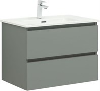 AQUANET Тумба с раковиной Вега 2.0 70 2 ящ. цв.мисти грин (раковина Flat) AQUANET-344770