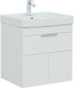 AQUANET Тумба с раковиной Ирис new 60 (Ирис Т) подвесная 1 ящ. 2 фасада цв.белый глянец AQUANET-367338