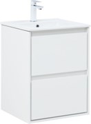 AQUANET Тумба с раковиной Милан (Flash) 50 цв. белый глянец AQUANET-340317