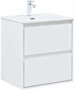 AQUANET Тумба с раковиной Милан (Flash) 60 цв. белый глянец AQUANET-340318