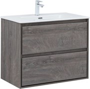 AQUANET Тумба с раковиной Милан (Flash) 80 цв. дуб рошелье AQUANET-340325