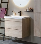AQUANET Тумба с раковиной Нота new 100 цв.дуб светлый AQUANET-335883