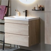 AQUANET Тумба с раковиной Нота new 58 цв.дуб светлый AQUANET-335880