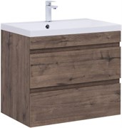 AQUANET Тумба с раковиной Нота new 75 цв.дуб веллингтон табак AQUANET-335876