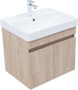 AQUANET Тумба с раковиной Оптима 60 цв. дуб светлый AQUANET-345353