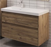 AQUANET Тумба под раковину Nova Lite 2.0 100 дуб рустикальный, левая AQUANET-346320