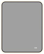 AQUANET Зеркало Контур 1000х800 LED TX антипар, черный AQUANET-367663