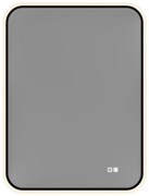 AQUANET Зеркало Контур 600х800 LED TX антипар, черный AQUANET-367661