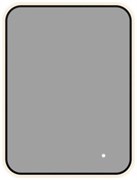 AQUANET Зеркало Контур 600х800 LED TX черный AQUANET-367649