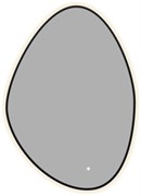 AQUANET Зеркало Контур 700х1000 LED TX ассиметричное, черный AQUANET-367647