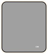 AQUANET Зеркало Контур 800х700 LED TX антипар, черный AQUANET-367662