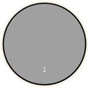 AQUANET Зеркало Контур D 600 LED TX антипар, черный AQUANET-367664