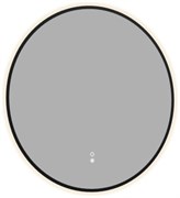 AQUANET Зеркало Контур D 770 LED TX антипар, черный AQUANET-367665