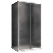 ABBER Schwarzer Diamant Душевой уголок прямоугольный двери раздвижные размер 120x60 см, профиль - хром / стекло - матовое AG30120MH-S60M