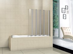 CEZARES PRATICO-V-5-L Душевые шторки для ванн складные, стекло 5 мм, левый вариант