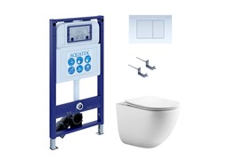 AQUATEK SET ГЕЛИОС-009 INS25 (рама INS-0000025 + крепление KKI-0000002 + панель KDI-0000009 + унитаз AQ1993T-00 ГЕЛИОС с тонким сиденьем sc) SET AQUATEK ГЕЛИОС-009 INS25