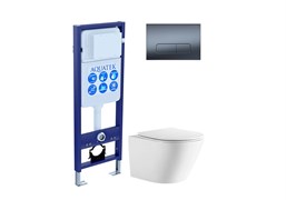AQUATEK SET ЛИБЕРТИ-INS17-034 (рама INS-0000017 + KKI-0000001 + KDI-0000034 унитаз ЛИБЕРТИ AQ1999T-00 с тонким сиденьем sc SET AQUATEK ЛИБЕРТИ-INS17-034
