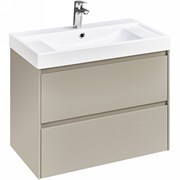 Тумба с раковиной Roca Ona 80 бежево-серая матовая A857630510 + ZRU9307562