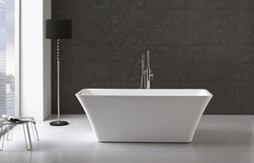 BELBAGNO BB60 Ванна акриловая отельностоящая прямоугольная в комплекте со сливом-переливом цвета хром BELBAGNO BB60 Ванна акриловая отельностоящая прямоугольная в комплекте со сливом-переливом цвета хром