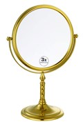 BOHEME Imperiale Зеркало настольное, двустороннее, 3-кратное увеличение, золото