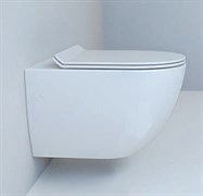 ESBANO GARCIA Унитаз подвесной, 550х370х370, сиденье ультратонкое, быстросьемное с микролифтом, цвет: белый