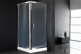 ROYAL BATH HV 90x90 Душевой уголок квадратный, стекло 6 мм рифленое, профиль алюминий  хром, дверь распашная