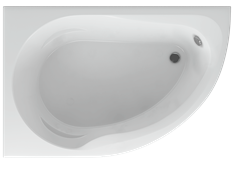 AQUATEK Вирго Акриловая ванна на каркасе, слив-перелив в комплекте, с панелью. Левая ориентация