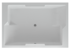 AQUATEK Дорадо Акриловая ванна на каркасе, слив-перелив в комплекте, без панели.