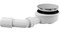 ALCA PLAST Сифон для душевого поддона со сливным отверстием O90 мм, заниженный (высота 65 мм), хромированный - фото 109806