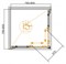 CEZARES GIUBILEO-A-2-SCORREVOLE Душевой уголок квадратный двери раздвижные, стекло 6 мм, устанавливается на левую или правую стороны - фото 110538