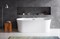 BELBAGNO BB409 Ванна акриловая отельностоящая овальная в комплекте со сливом-переливом цвета хром - фото 111577