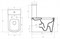 BELBAGNO Albano Чаша унитаза с горизонтальным выпуском P-Trape, сиденье и бачок приобретаются отдельно - фото 115393
