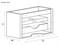 CEZARES Bellagio Шкафчик подвесной, совместимый с базой под раковину, 350x460x480 - фото 119226