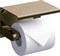 RUSH Edge Держатель туалетной бумаги с полкой , светлая бронза - фото 11980
