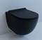 ESBANO GARCIA Унитаз подвесной, 550х370х370, сиденье ультратонкое, быстросьемное с микролифтом, цвет: черный - фото 122300