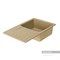AQUATON Аманда Мойка с крылом для кухни прямоугольная, литьевой мрамор, ширина 78 см - фото 122699